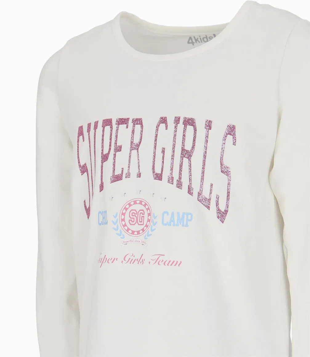 Polera niña super girls
