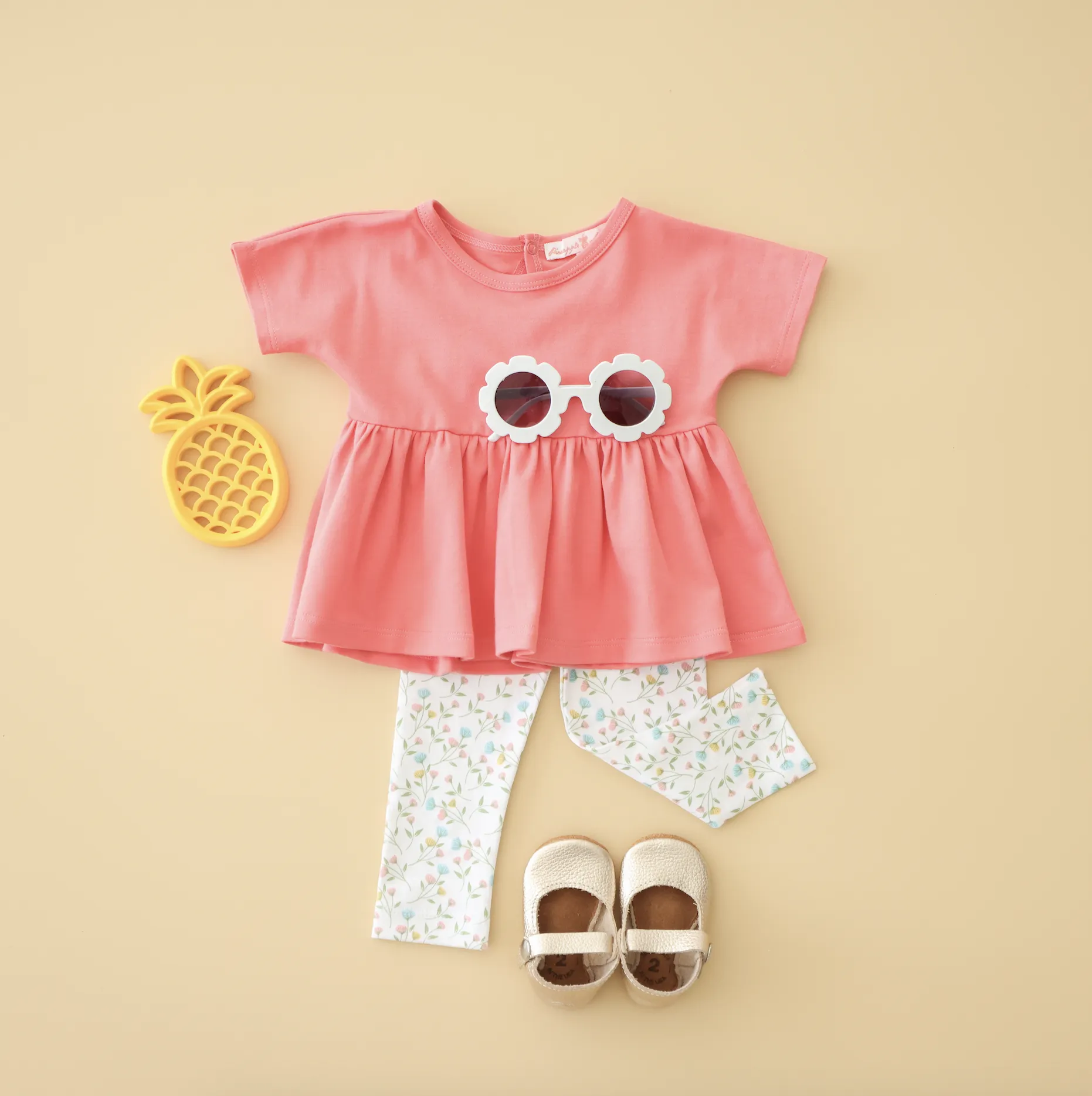 Positano Pink Kimono Sleeve Top