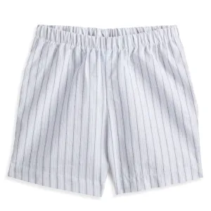 Printed Boy's Play Short -- Navy Raya Stripe