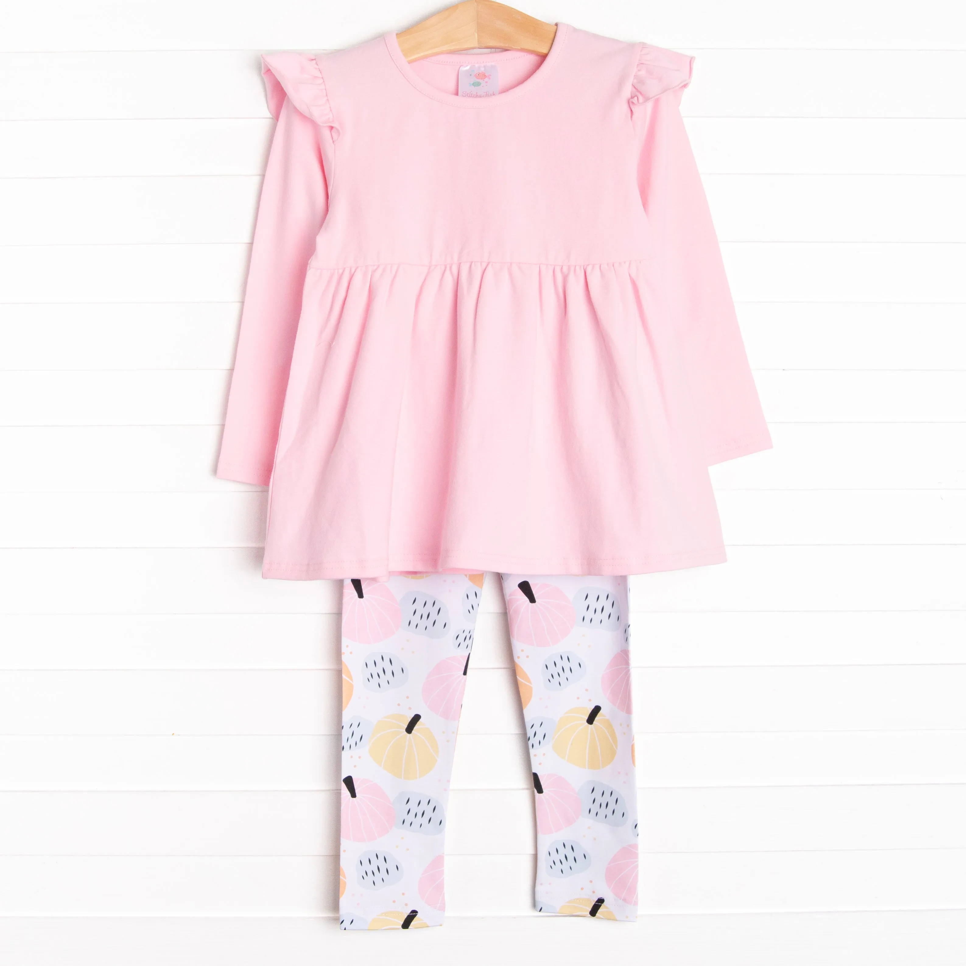 Pumpkin Patch Legging Set, Pink
