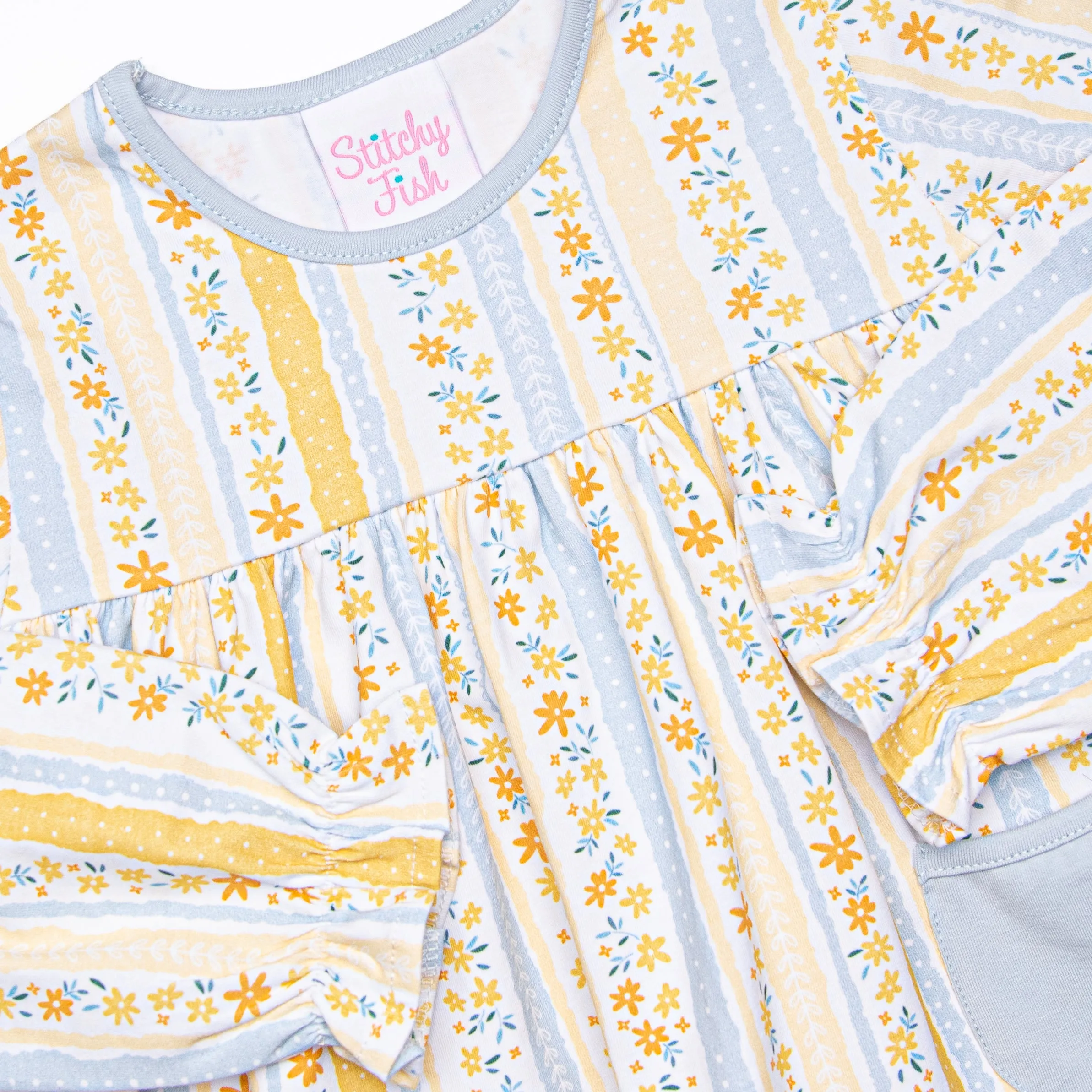 Quilted Quinn Legging Set, Yellow