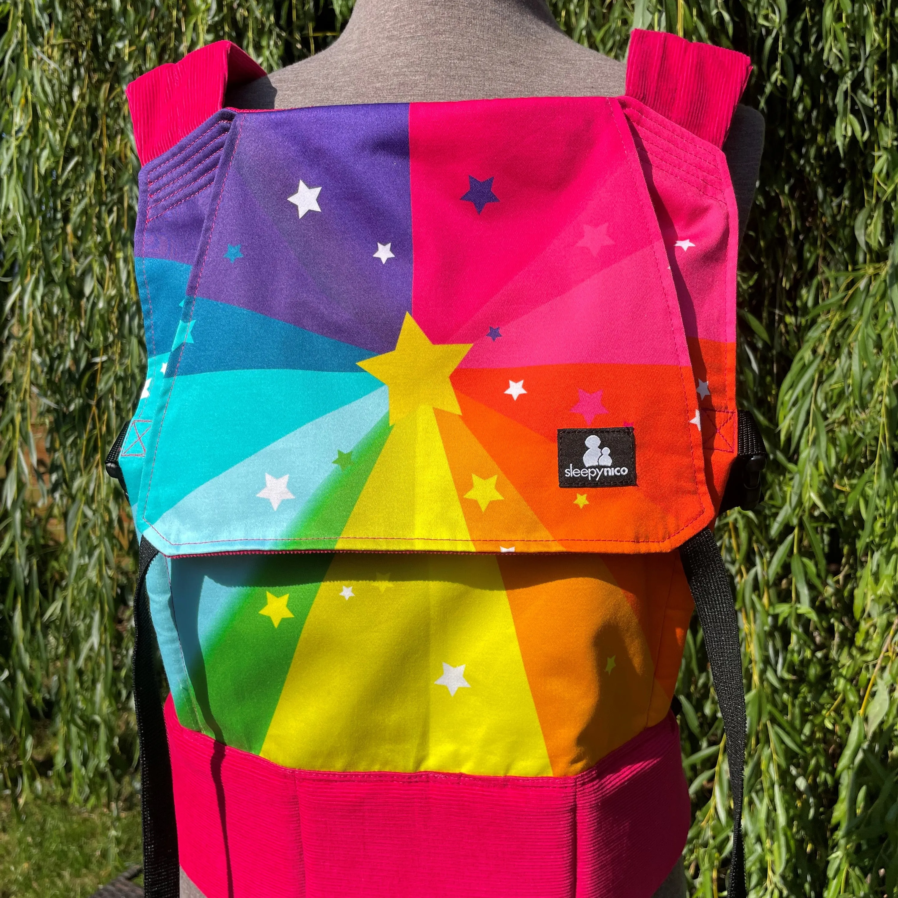 Rainbow Starburst Baby Carrier