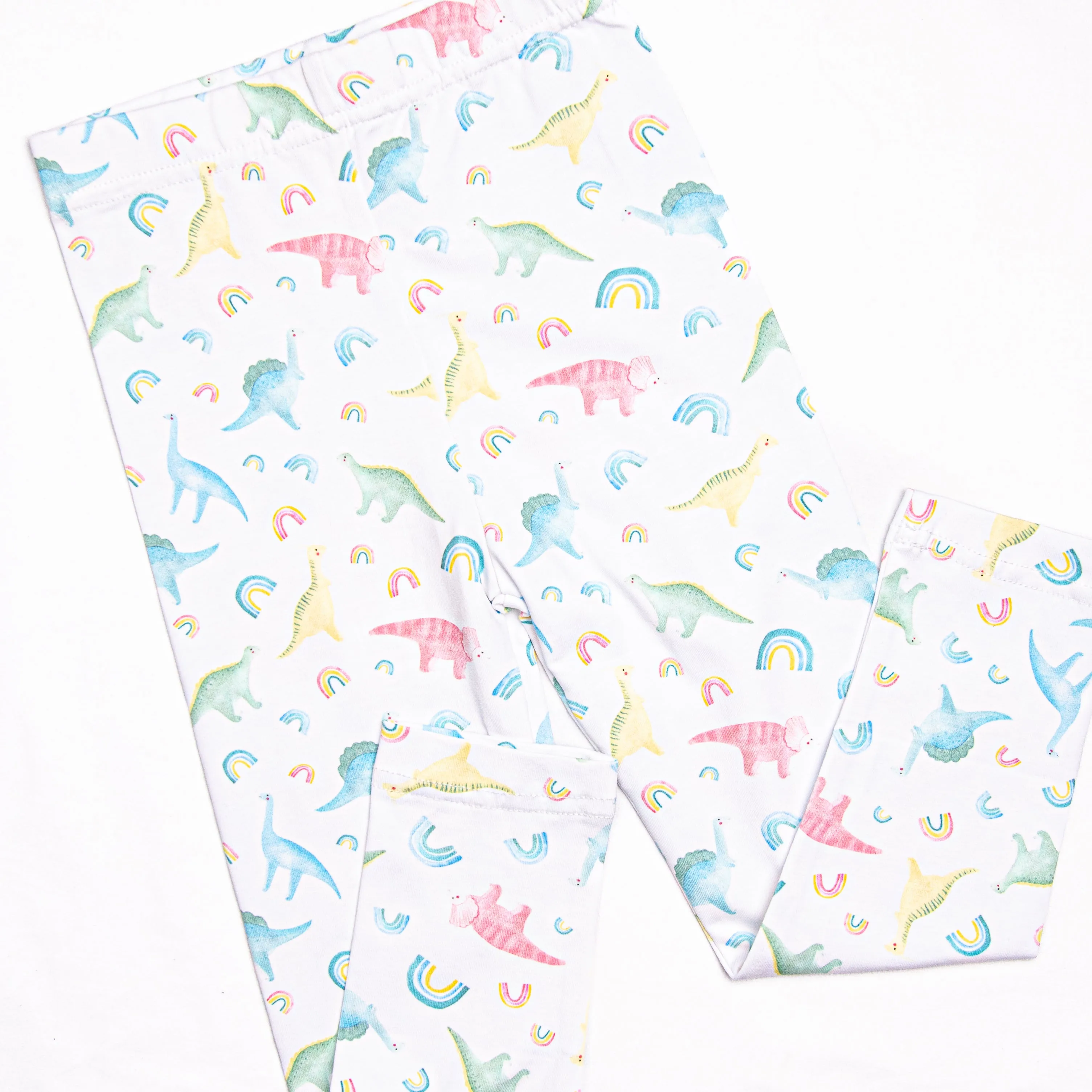 Rainbows and Roars Legging Set, Blue