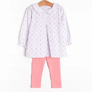 Rose to the Occasion Legging Set, Pink