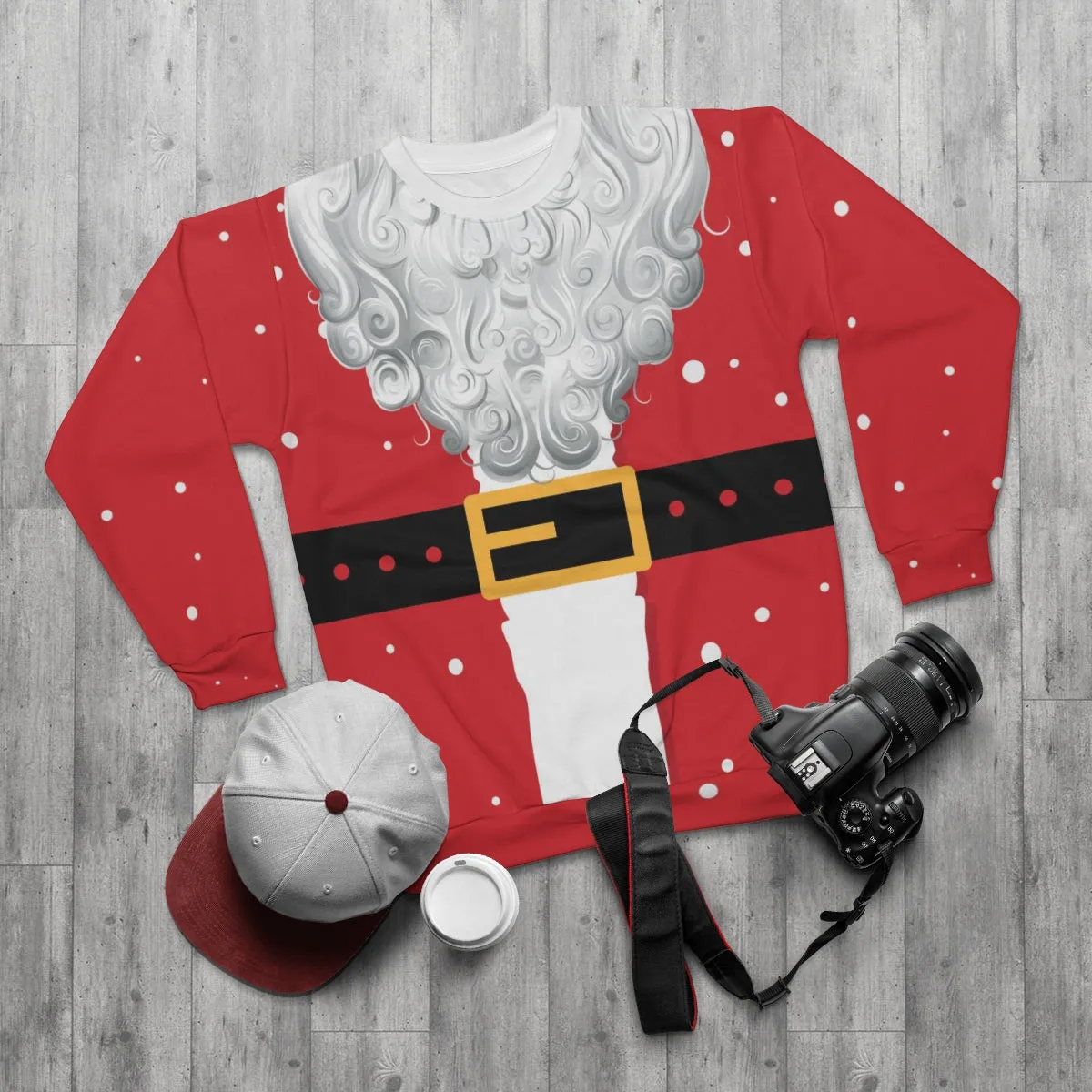 Santa Claus Sweatshirts, Unisex Santa Claus Sweatshirt All Over Prints Costume