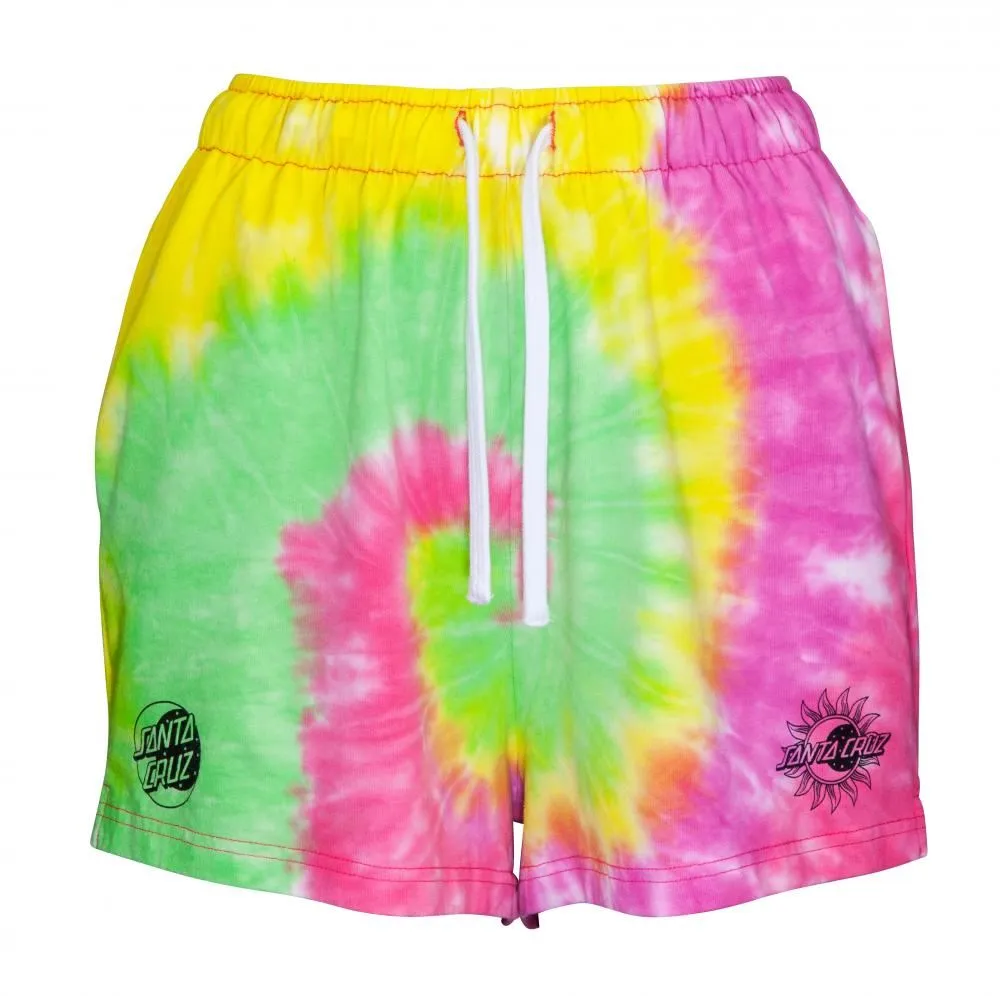 Santa Cruz Womens Shorts Crescent Dot Short - Psychedelic