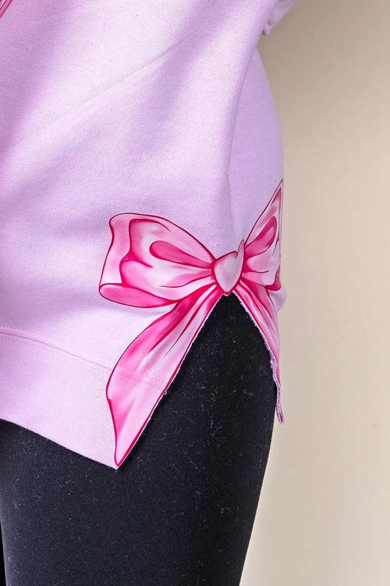 Side Bows Script So Loved Unisex NuBlend Crew Sweatshirt