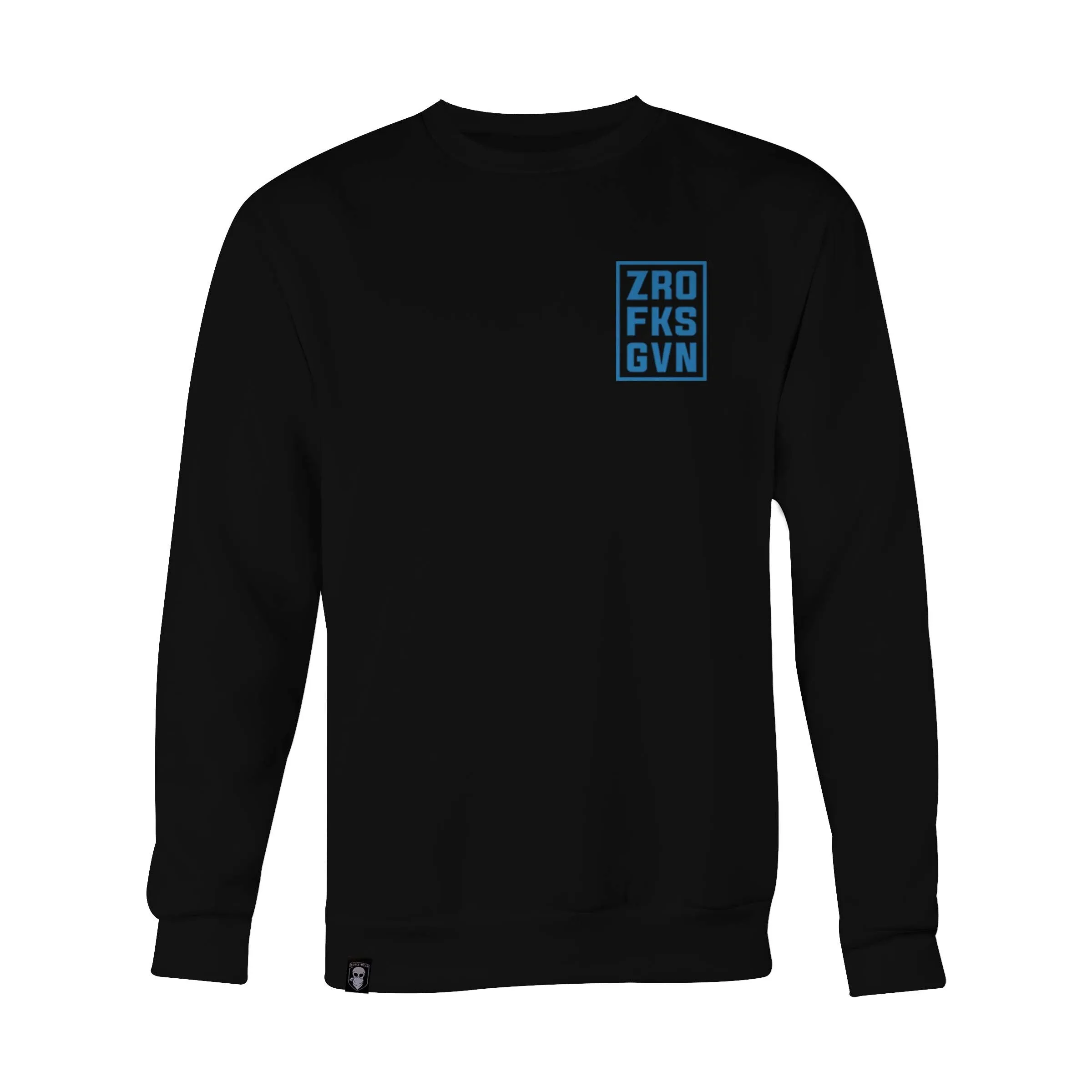 SKY BLUE ZRO FKS GVN TAG SWEAT