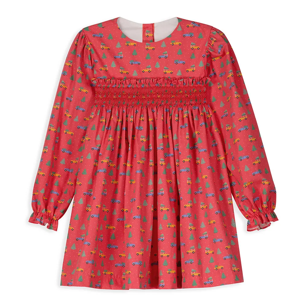Smocked Dress -- Holiday Road
