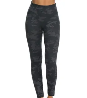 SPANX Seamless Black Camo Leggings Size Small