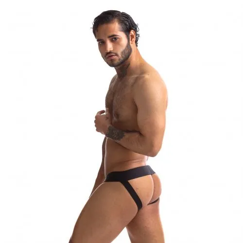 Sport Fucker - Jersey Jockstrap Herenslip - Zwart/Geel