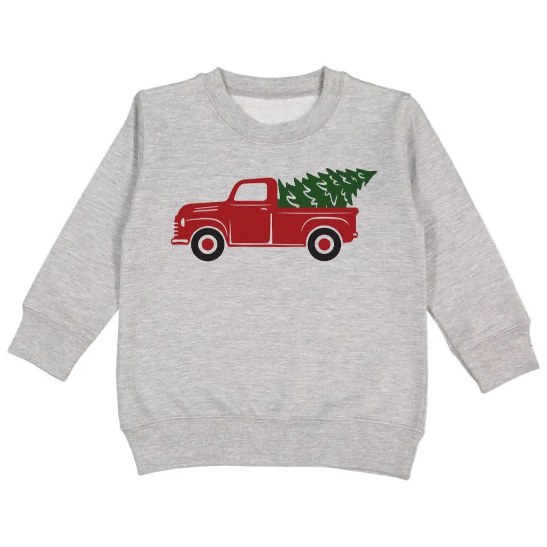 Sweet Wink Christmas Tree Truck Sweatshirt