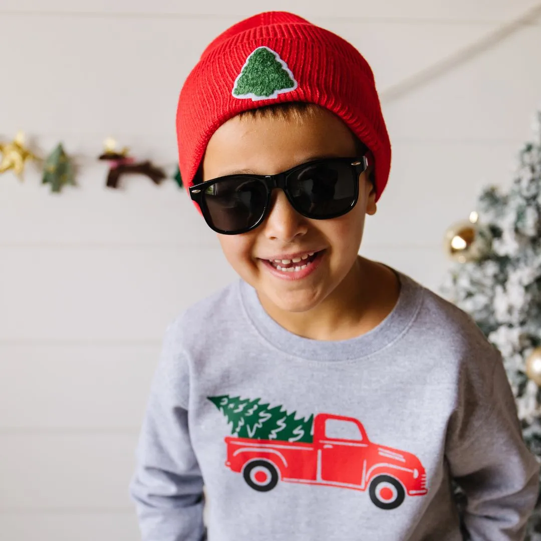 Sweet Wink Christmas Tree Truck Sweatshirt