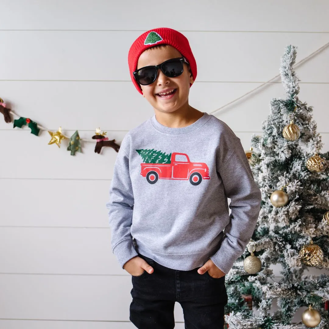 Sweet Wink Christmas Tree Truck Sweatshirt