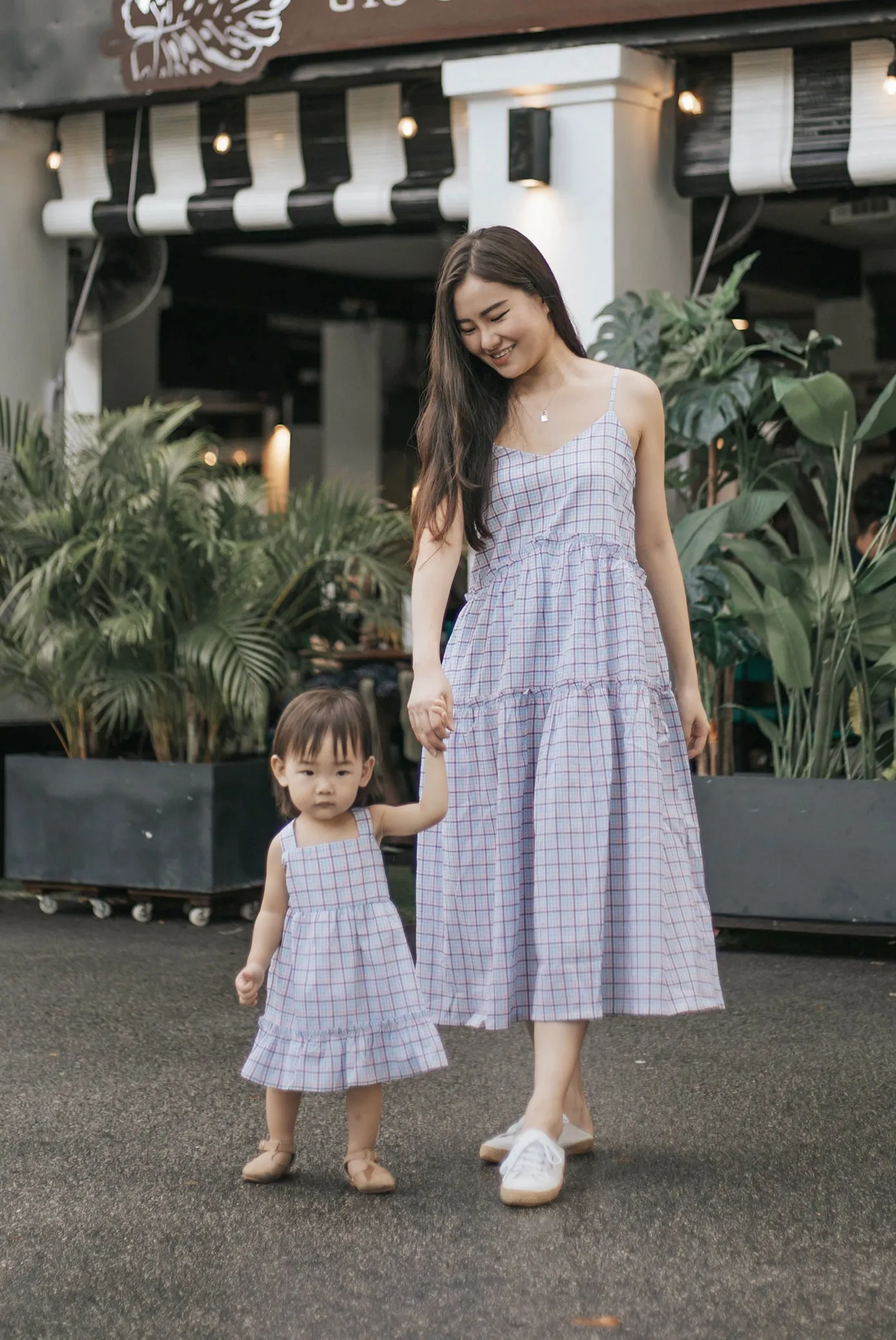 TDC Shanelle Plaids Tiered Dress