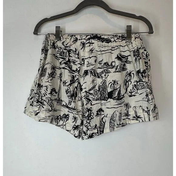 The Great. bonfire shorts in black getaway pring S