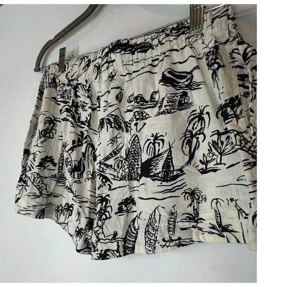 The Great. bonfire shorts in black getaway pring S