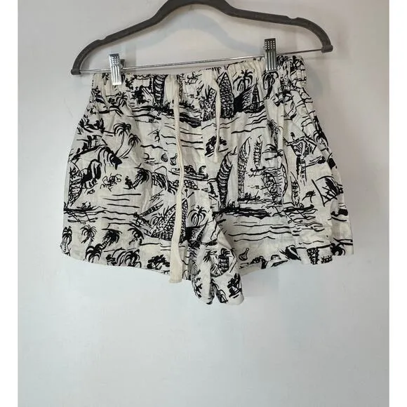 The Great. bonfire shorts in black getaway pring S