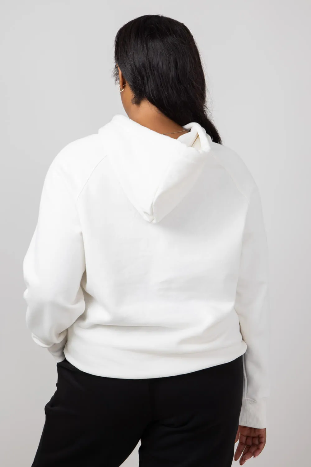The North Face Evolution Hoodie for Women in White Dune | NF0A88ZW-QLI