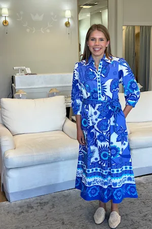 The Remi Dress in Porcelain