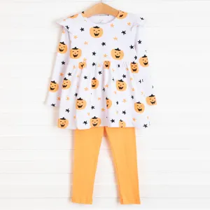 Too Sweet to Spook Legging Set, Orange