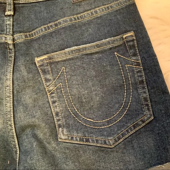 True Religion Jennie Curvy High Rise Shorts NWT 27