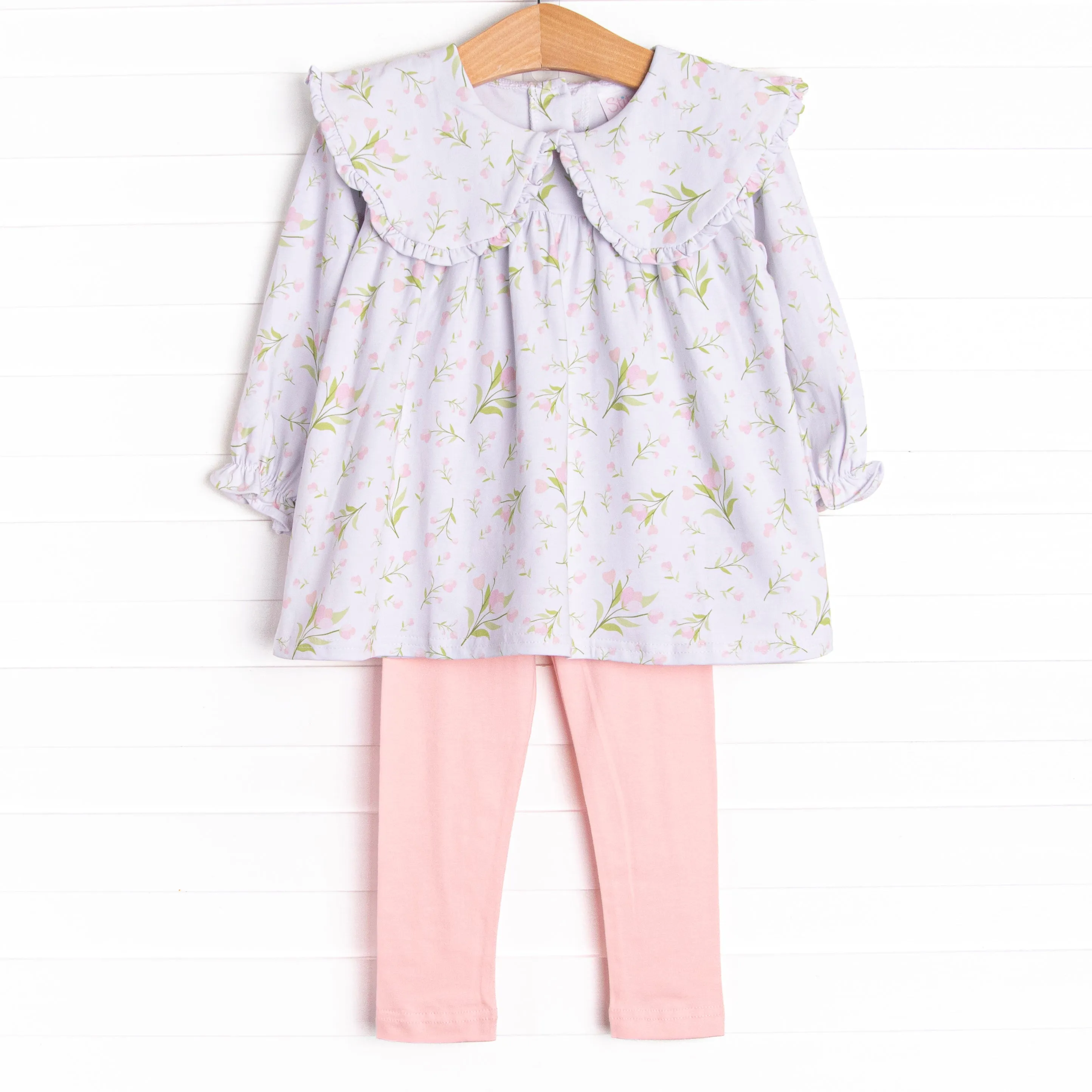 Tulip Town Legging Set, Pink