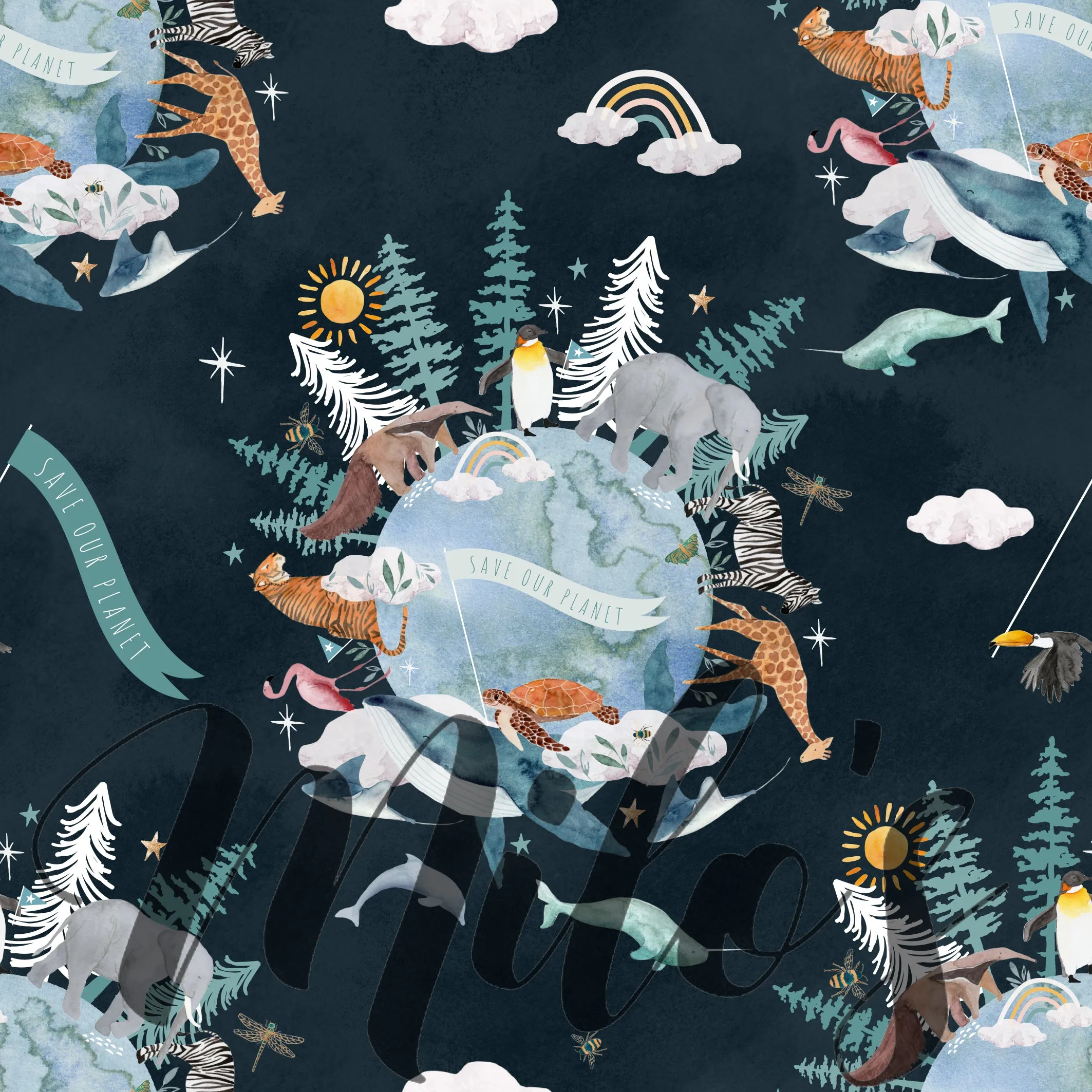 Unisex Boxer Shorts Save Our Planet - Age 3