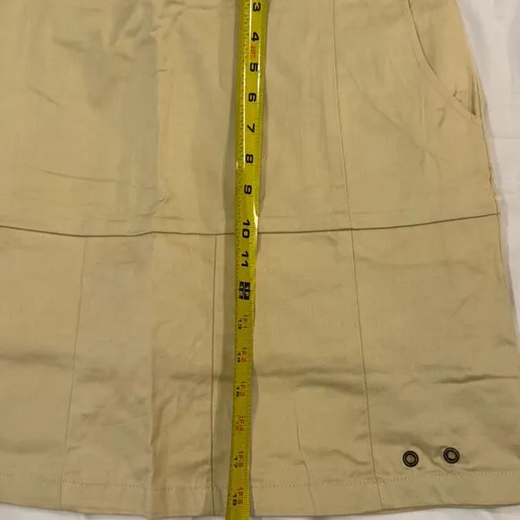 USA Women's Golf Aphira Sport Love Short Skort Skirt GOLD Beige Khaki 108-4201