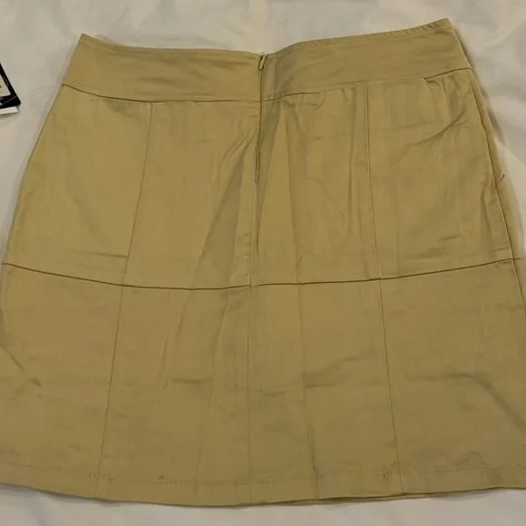 USA Women's Golf Aphira Sport Love Short Skort Skirt GOLD Beige Khaki 108-4201