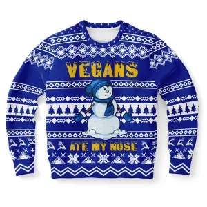 Vegans ate my Nose - Athletic Sweatshirt