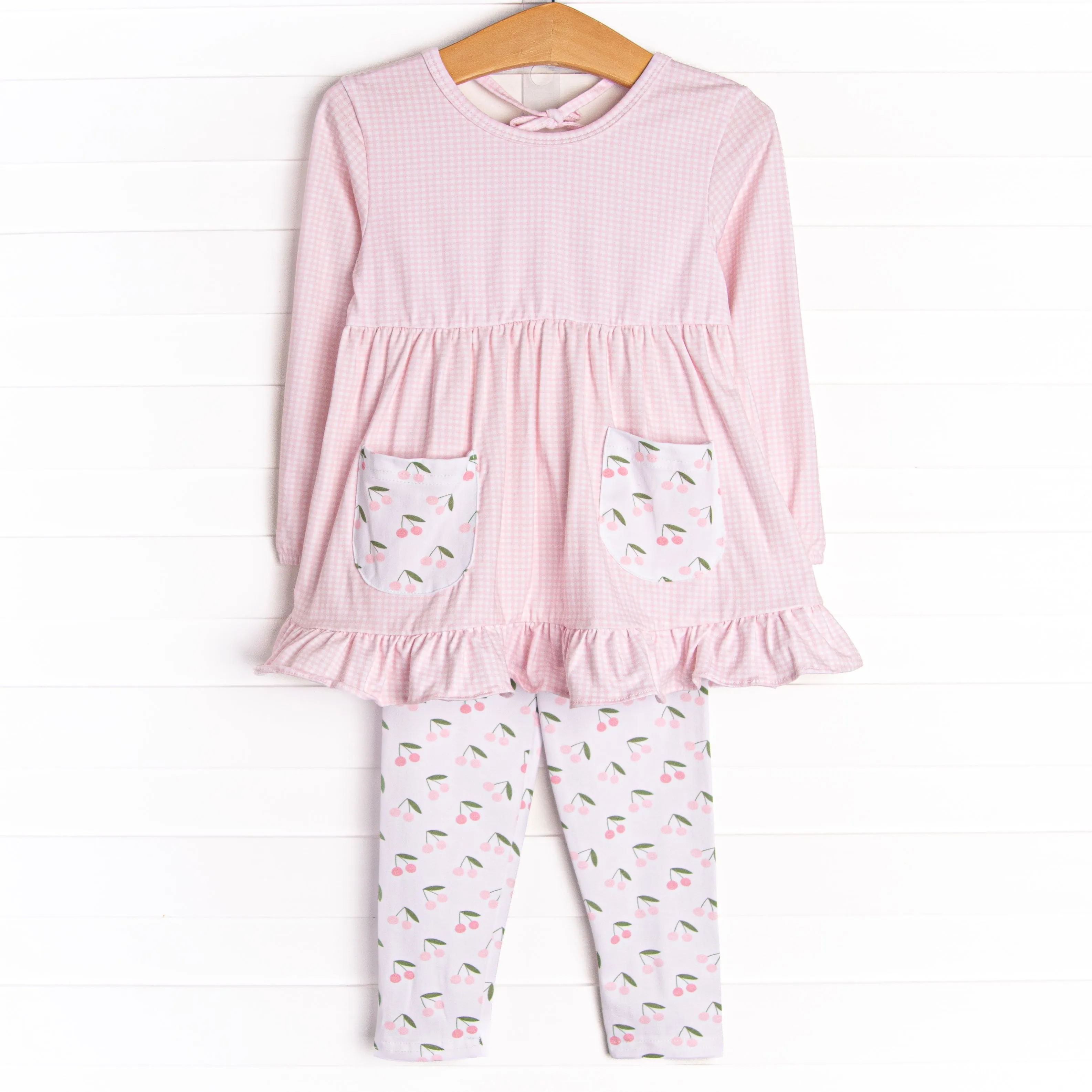 Very Cherry Legging Set, Pink