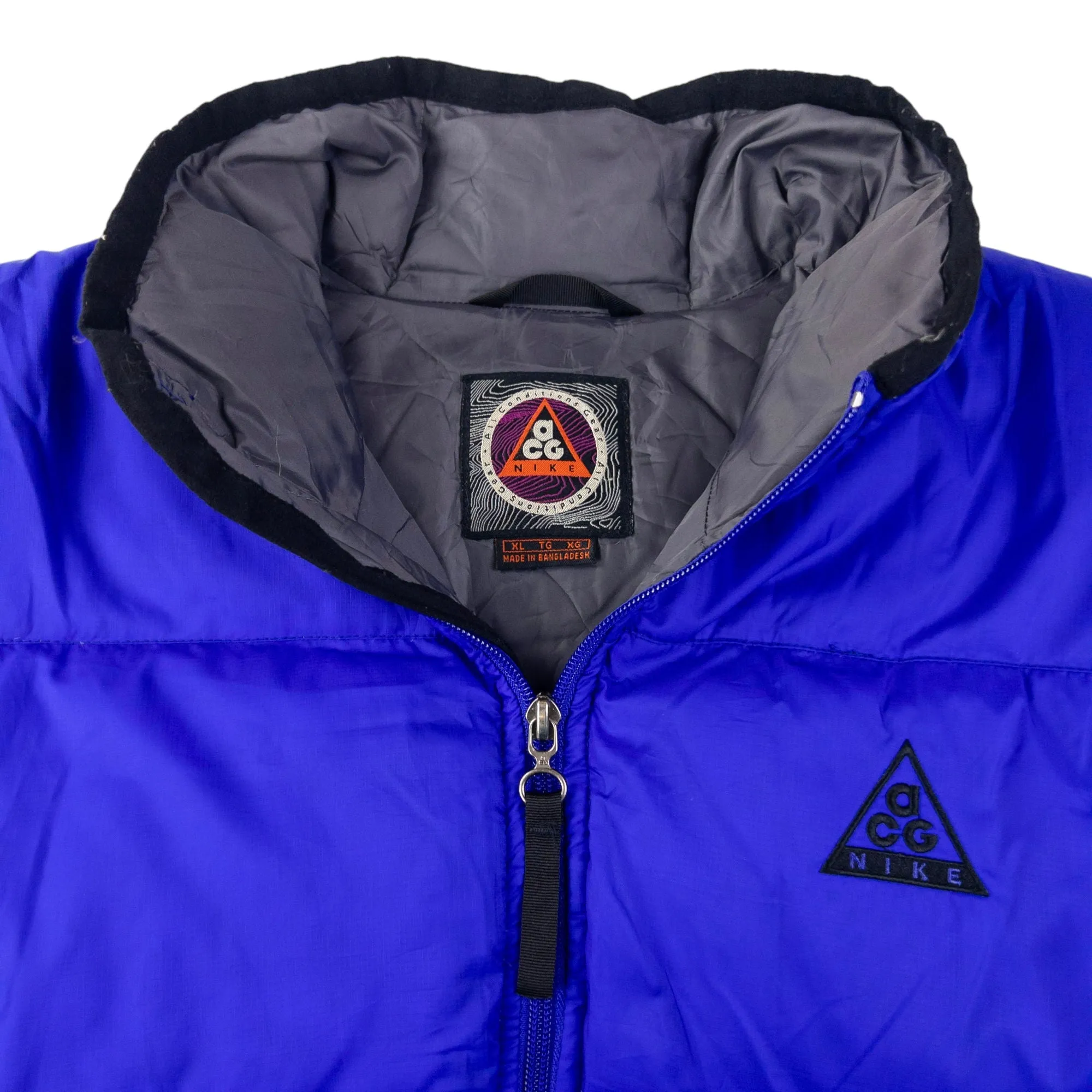 Vintage Nike ACG Zip Up Puffer Jacket Size XL