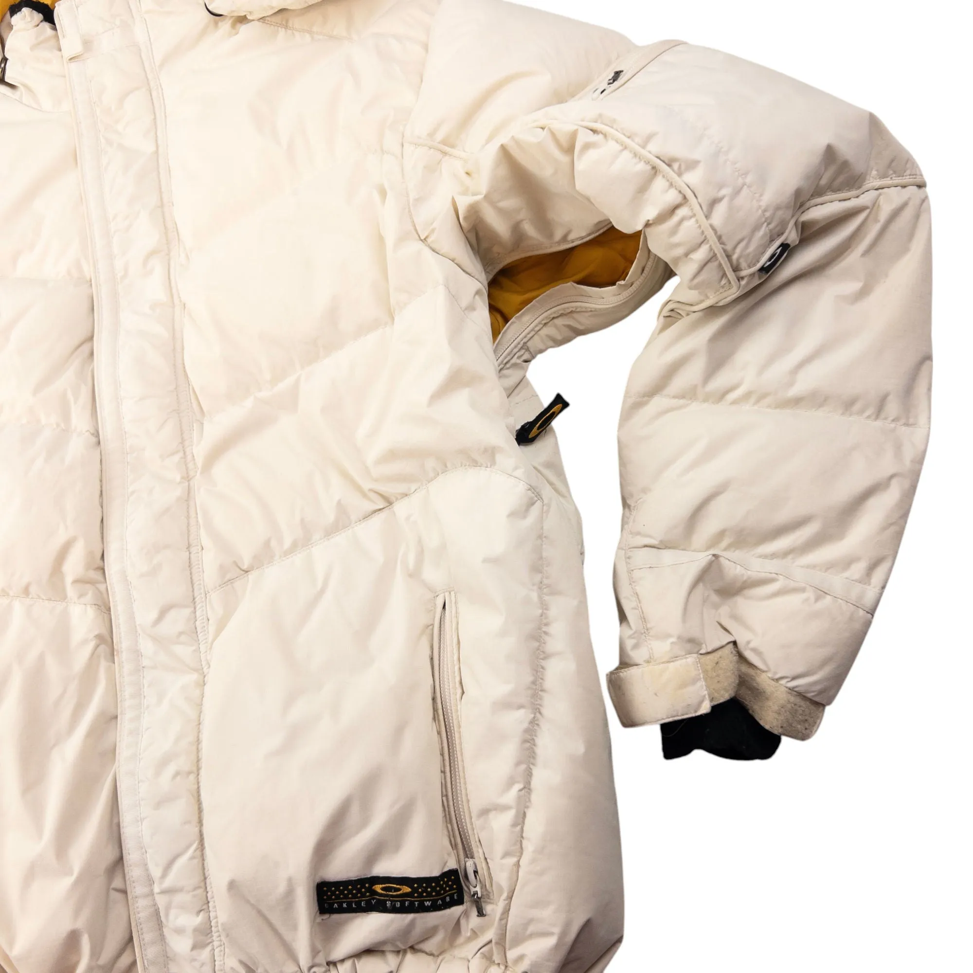 Vintage Oakley Zip Up Puffer Snowboarding Jacket Size S