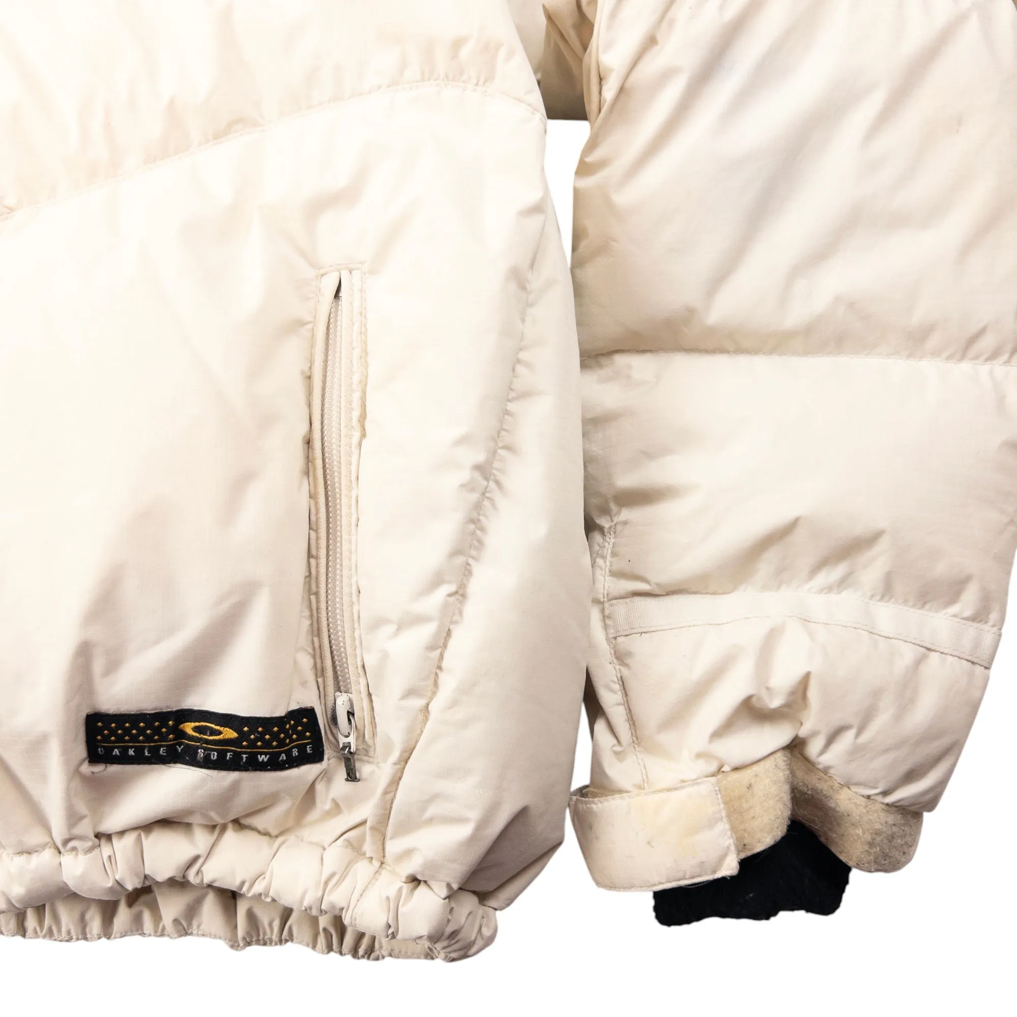 Vintage Oakley Zip Up Puffer Snowboarding Jacket Size S