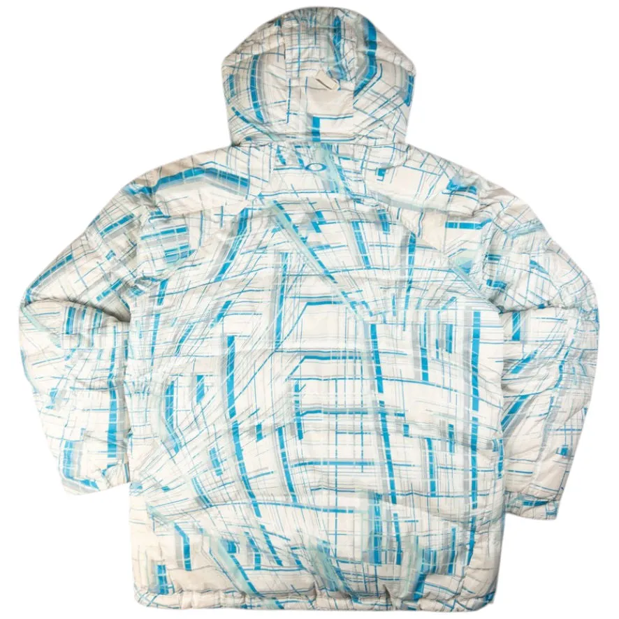 Vintage Oakley Zip Up Puffer Snowboarding Jacket Size XL