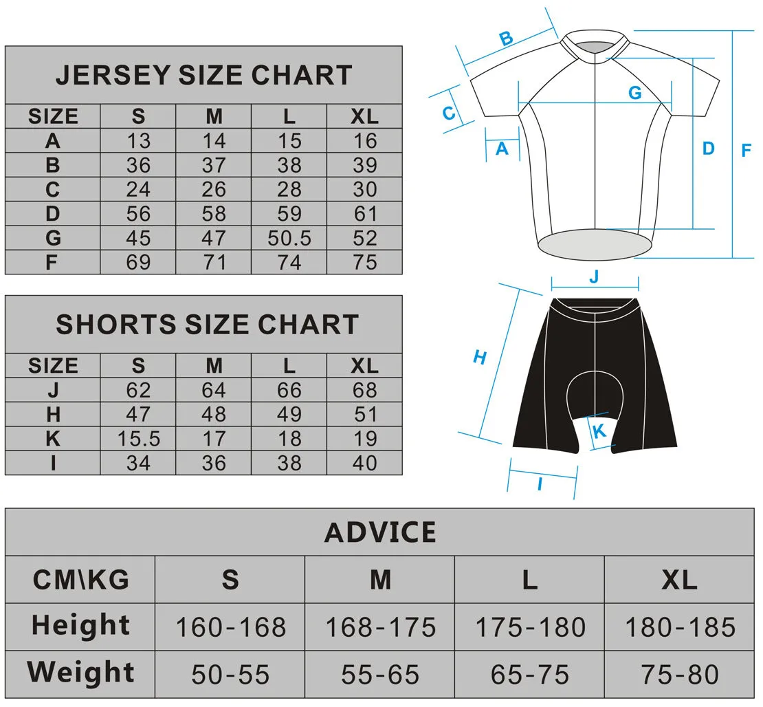 VOLEGARB BS-016 SHORT SLEEVE JERSEY & BIB SHORTS SET|VOLEGARB BS-016 半袖サイクルジャージ＆ビブショーツ上下セット
