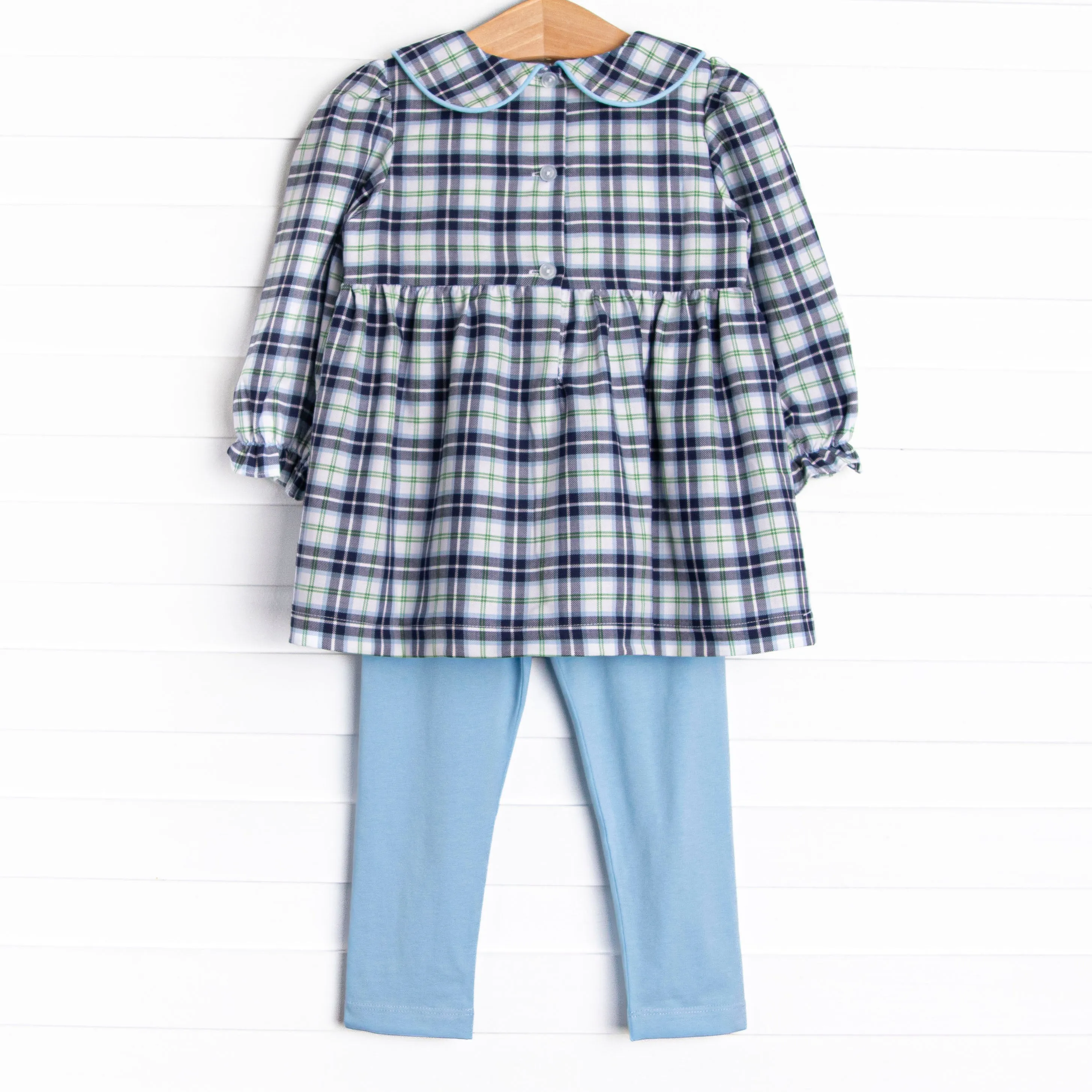 Waddles and Wags Smocked Legging Set, Blue