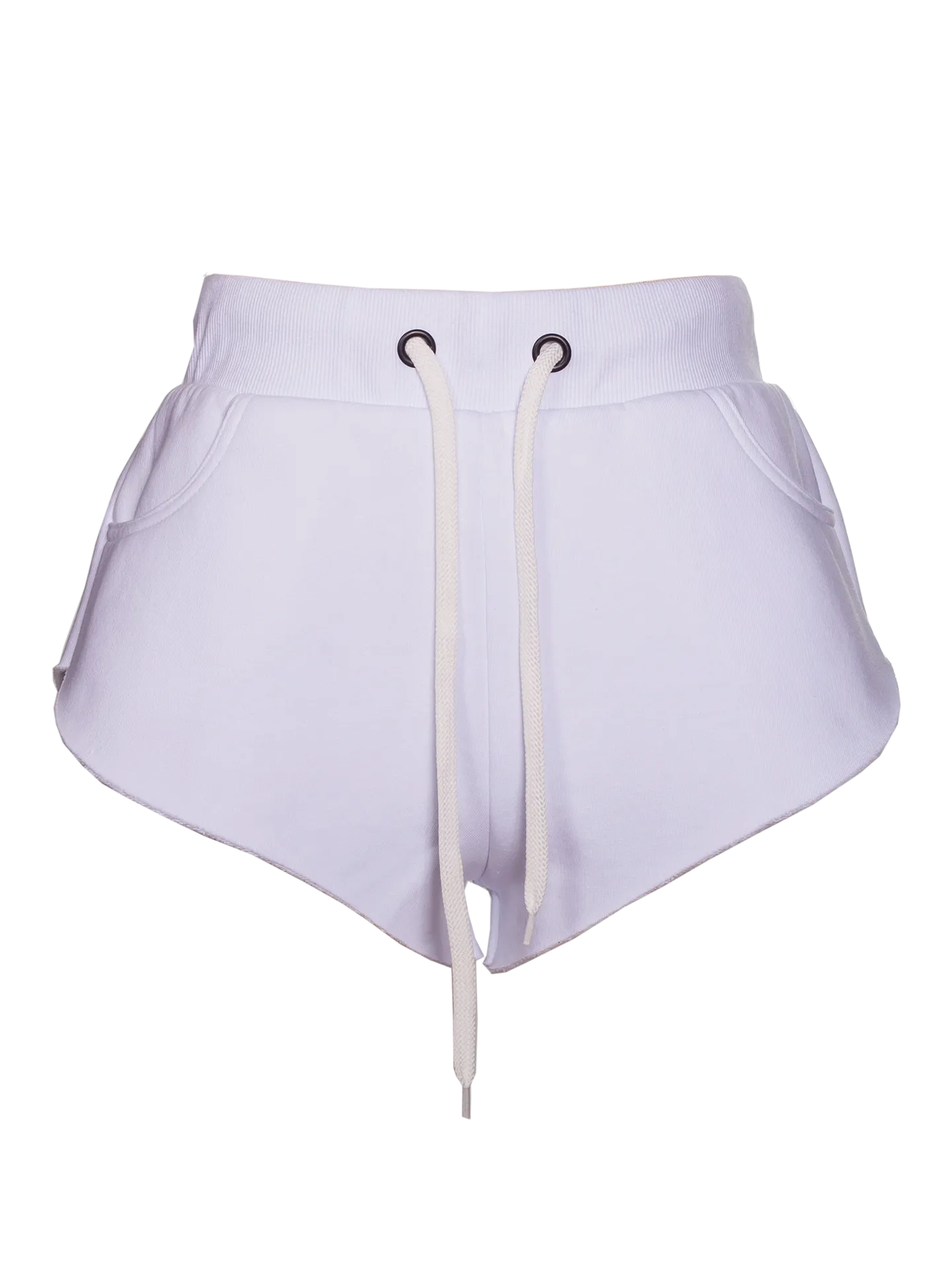 White Embroidered Shorts