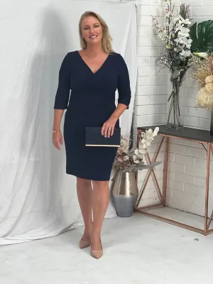 Wilsa Navy Stretch Event Dress
