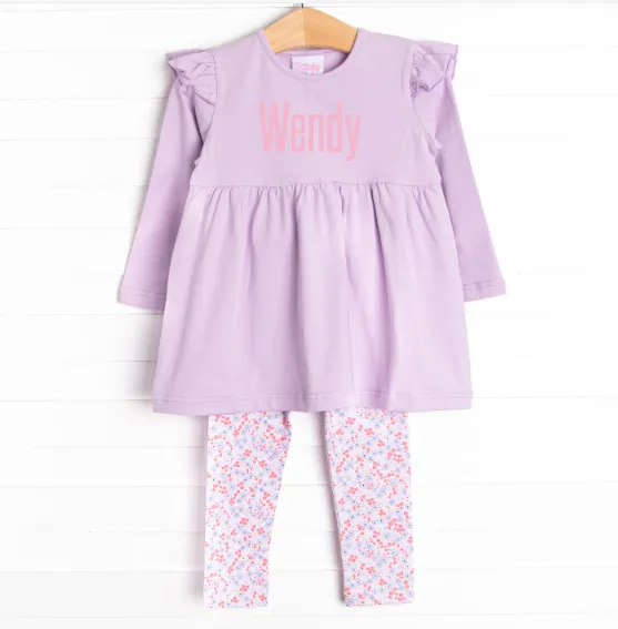 Wisteria Wonder Legging Set, Purple