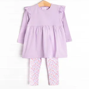 Wisteria Wonder Legging Set, Purple