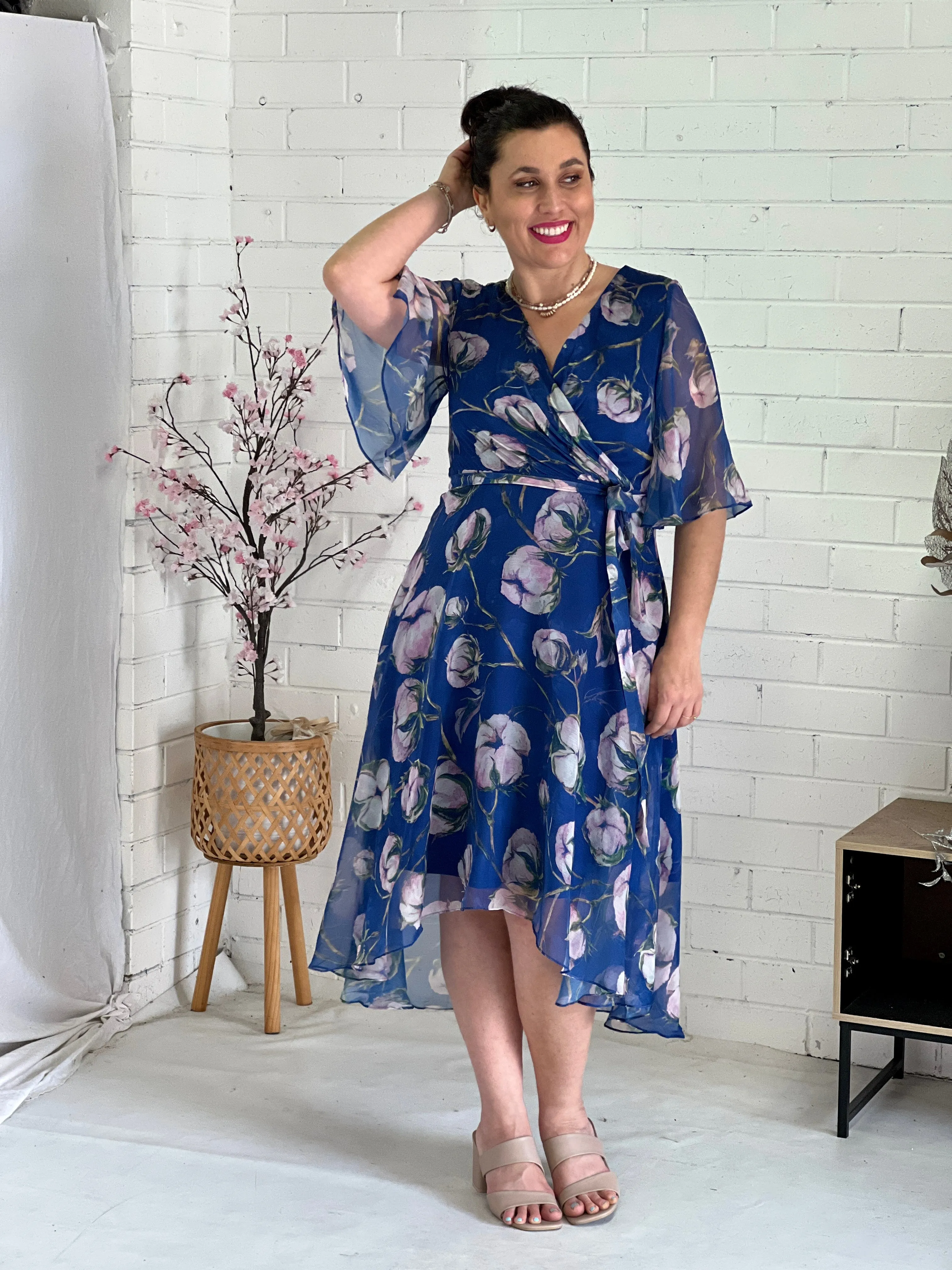 Ysabel Blue Floral Dress