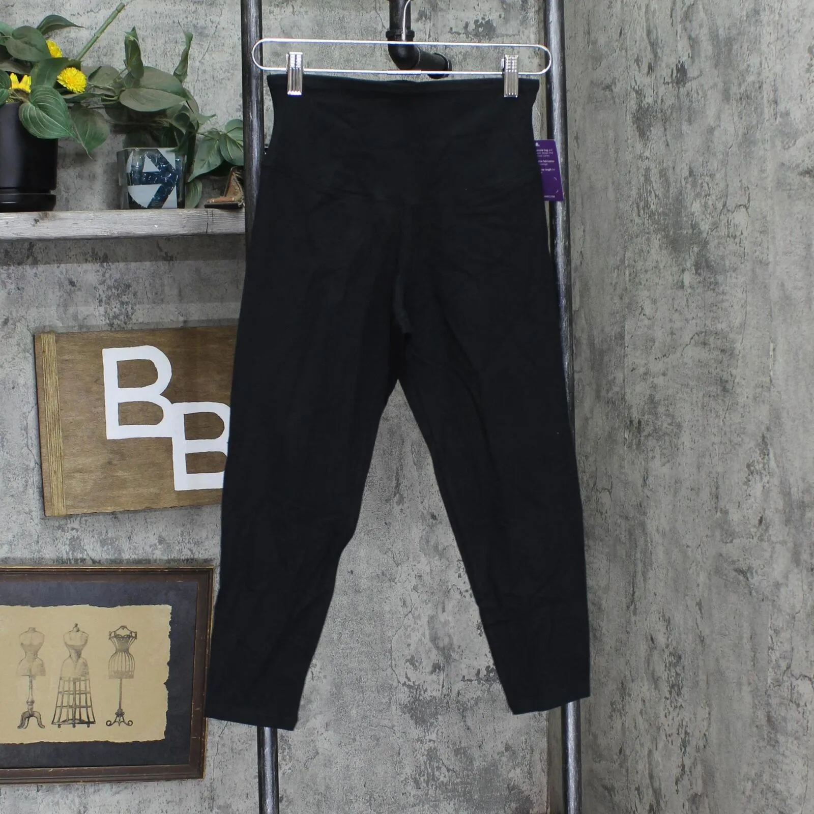 Yummie Womens Knit Skimmer Legging 630853 Black M